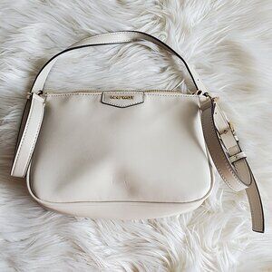 Nine West Crossbody Cream Faux Leather Shoulder Handbag